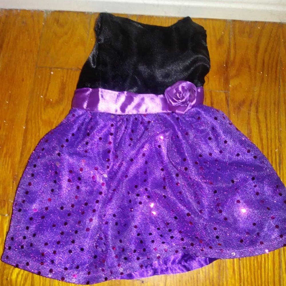 American Girl Doll Dress Violet with Bow - Formal